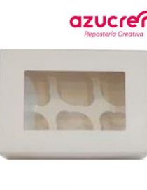 Caja 6 Cupcakes C/Ventana Blanca Azucren