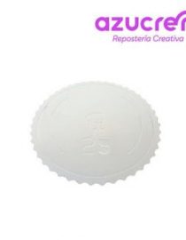 Base 3mm Extrafuerte 25cm Blanco Azucren