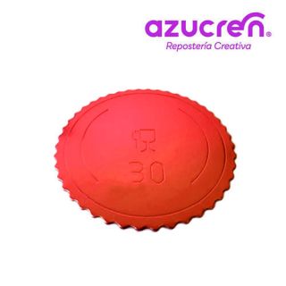 Base 3mm Extrafuerte 30cm Rojo Azucren