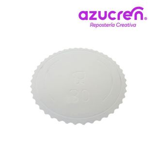 Base 3mm Extrafuerte 30cm Blanco Azucren