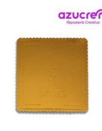 Base 3mm Cuadrada Extrafuerte 25cm Oro Azucren