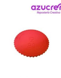 Base 3mm Extrafuerte 20cm Rojo Azucren