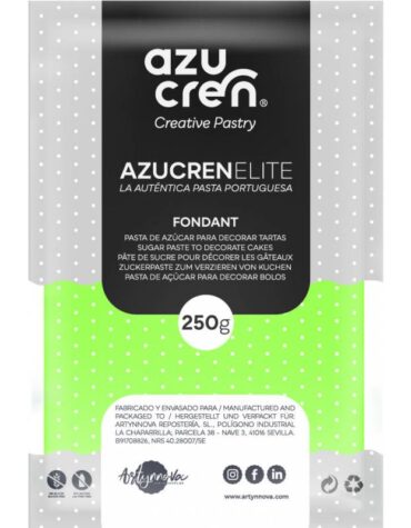 Fondant 250g Verde Lechuga Azucren