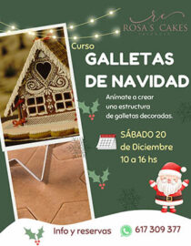 CURSO GALLETAS "CASITA DE NAVIDAD" - SABADO 20 DE DICIEMBRE