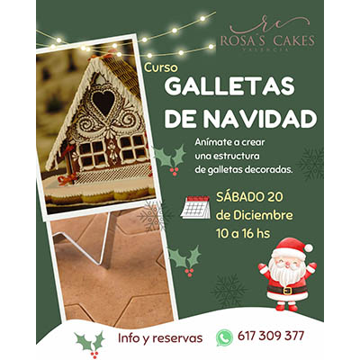 CURSO GALLETAS "CASITA DE NAVIDAD" - SABADO 20 DE DICIEMBRE