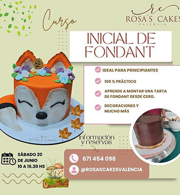 CURSO "INICIACION AL FONDANT" - SABADO 20 DE JUNIO