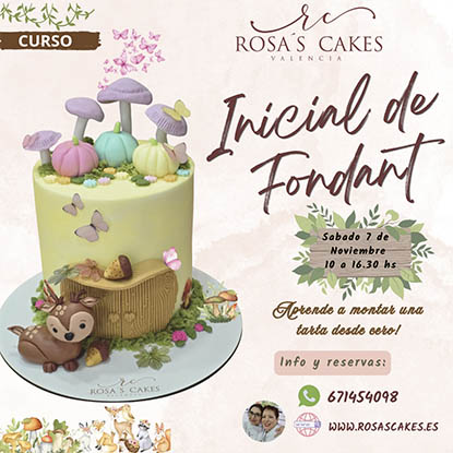 CURSO "INICIACION AL FONDANT" - SABADO 07 DE NOVIEMBRE