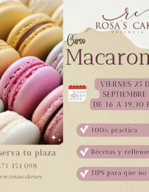 CURSO INICIAL MACARONS - VIERNES 25 DE SEPTIEMBRE - 16 A 19.30 HS