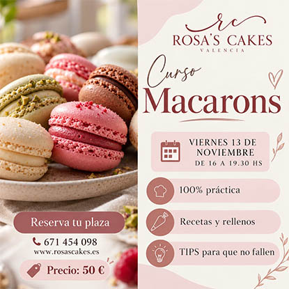CURSO INICIAL MACARONS - VIERNES 13 DE NOVIEMBRE