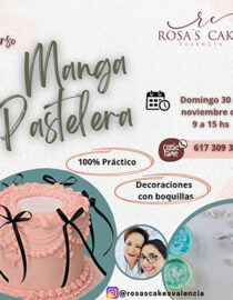 Curso INICIAL DE MANGA PASTELERA - DOMINGO 30 DE NOVIEMBRE
