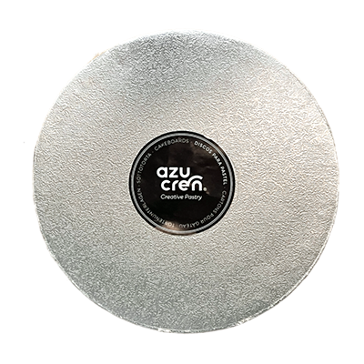 Base 12mm Redonda 25cm Plata Azucren