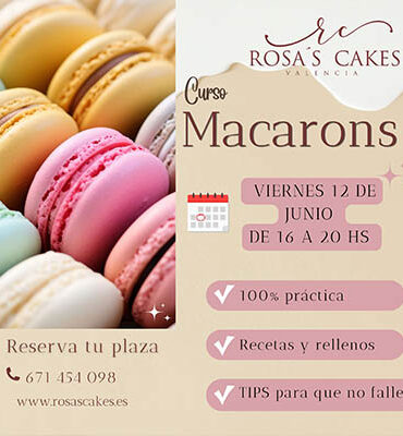 CURSO INICIAL MACARONS - VIERNES 12 DE JUNIO - 16 A 19.30 HS