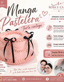 Curso INICIAL DE MANGA PASTELERA - JUEVES 15 DE OCTUBRE - 16.00 A 20.30 HS
