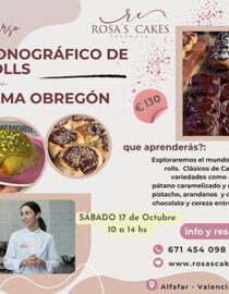 CURSO "MONOGRAFICO DE ROLLS" CON ALMA OBREGON - SABADO 17 DE OCTUBRE