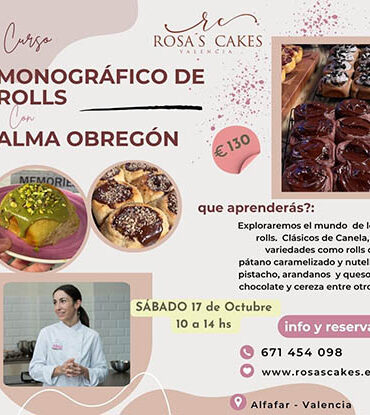 CURSO "MONOGRAFICO DE ROLLS" CON ALMA OBREGON - SABADO 17 DE OCTUBRE
