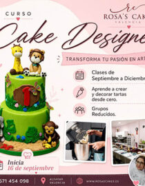 CURSO CAKE DESIGNER NIVEL I - 16 CLASES - INICIA 16 SEPTIEMBRE - PAGO MENSUAL 150.00
