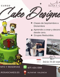 CURSO CAKE DESIGNER NIVEL I - 16 CLASES - INICIA 16 SEPTIEMBRE - PAGO MENSUAL 150.00