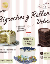 Curso Bizcochos y Rellenos DELUXE - SABADO 26 DE SEPTIEMBRE - 9.00 A 15.00 HS