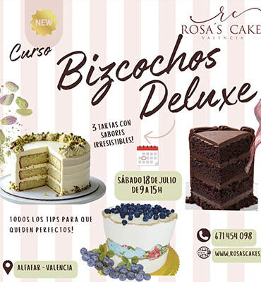 Curso Bizcochos y Rellenos DELUXE - SABADO 18 DE JULIO