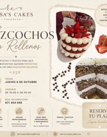 CURSO BIZCOCHOS Y RELLENOS - JUEVES 8 DE OCTUBRE - 15.00 A 20.30 HS