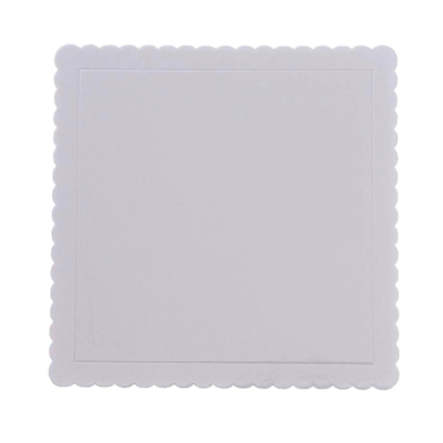 Base 3mm Cuadrada Extrafuerte 30cm Blanca Azucren