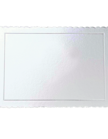 Base 3mm Rectangular Extrafuerte 25x35cm PLATA Azucren
