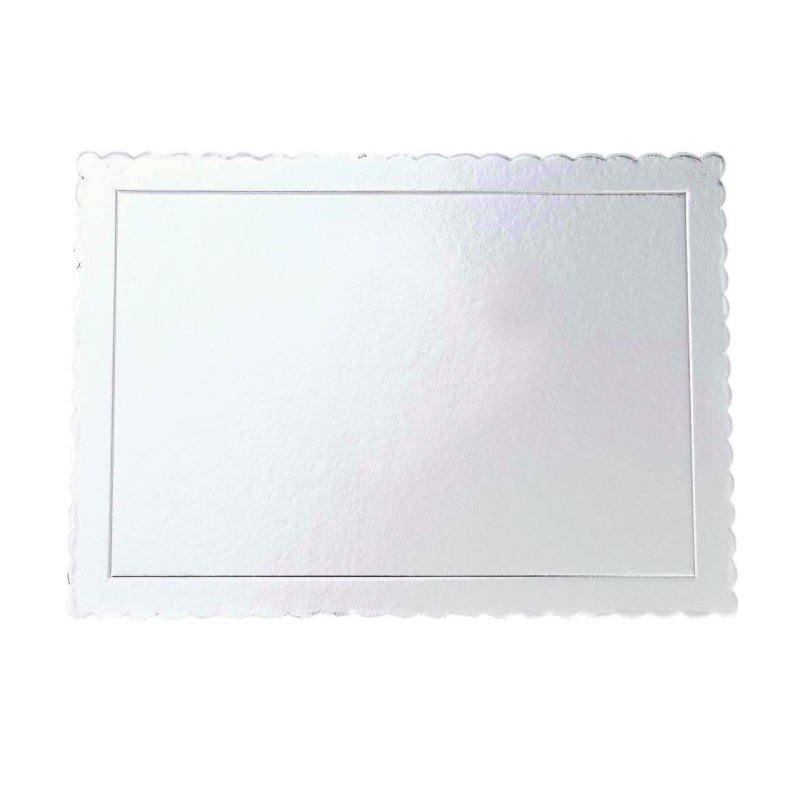 Base 3mm Rectangular Extrafuerte 25x35cm PLATA Azucren
